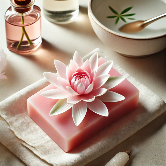 Pink Salt And Water Lily Soap